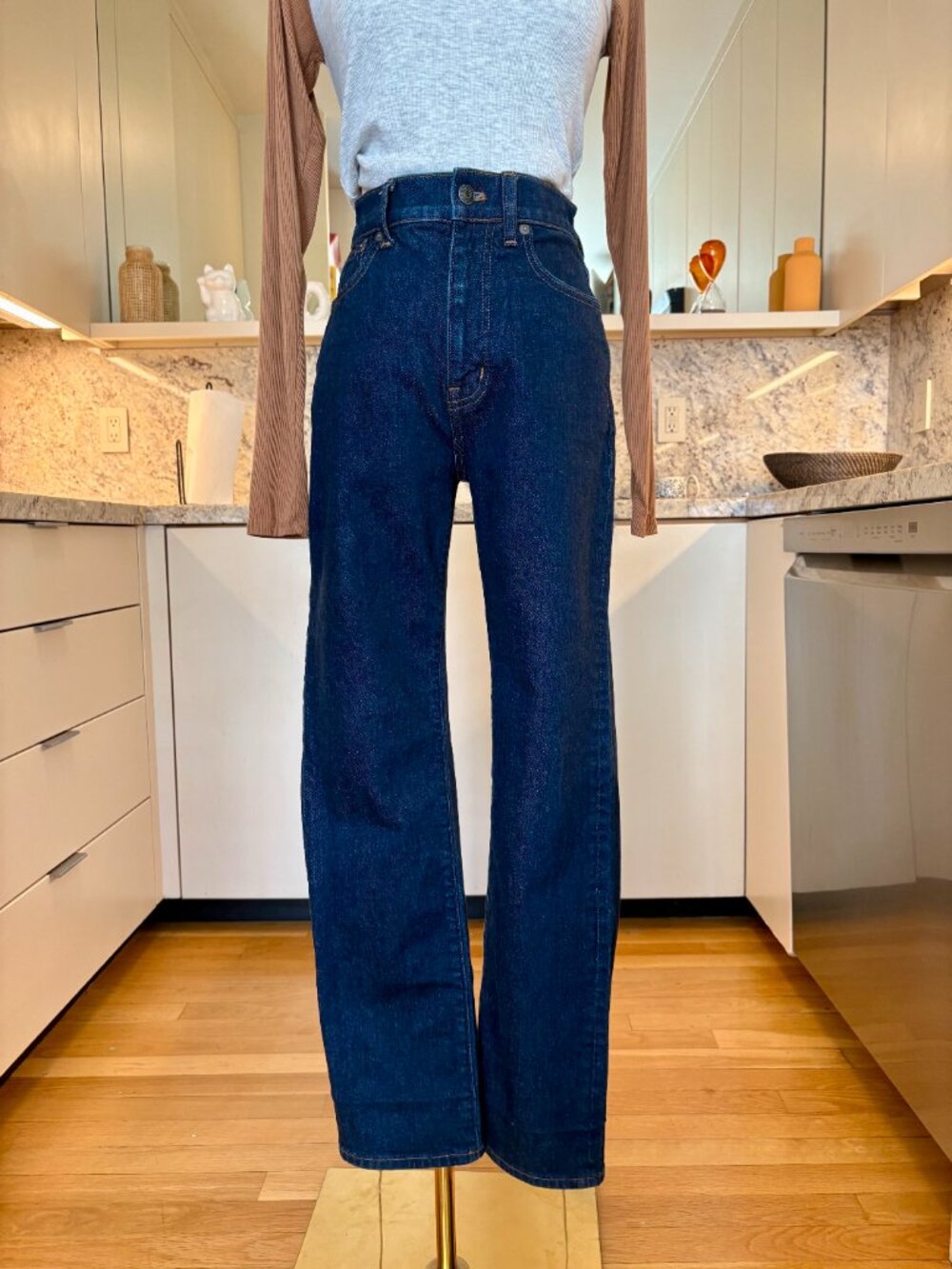 Madewell The '90s Straight Jean in Norman Wash - size 25 - Picture 4 of 9